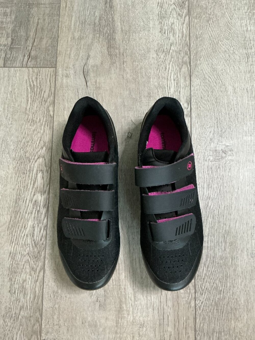 Tommaso Pista 100 Knit Women’s Cycling Shoes Size 9 Black Pink - cleats included